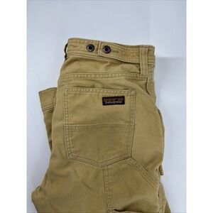Patagonia Pants Womens 8 All Season Hemp Double Knee Canvas Tan Jeans Gorpcore
